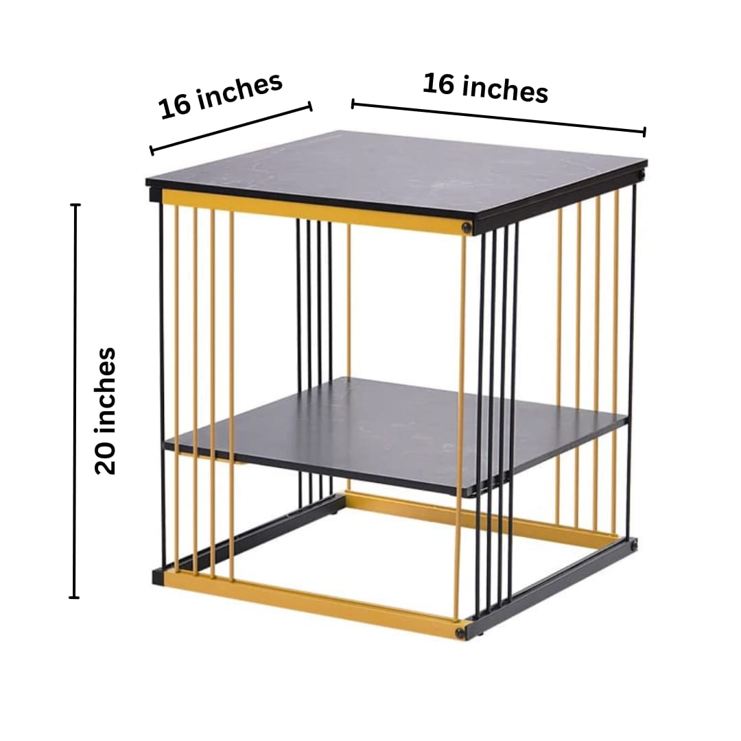 2-Tier Modern Bedside Sofa Side Table