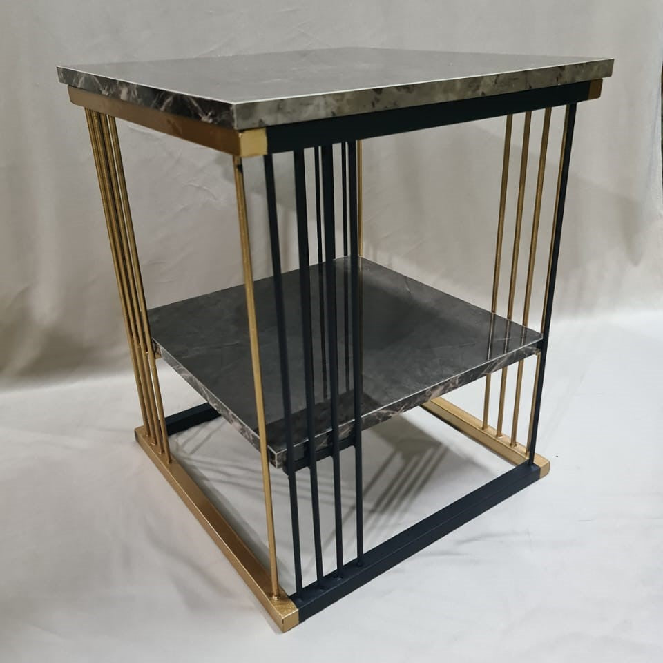 2-Tier Modern Bedside Sofa Side Table