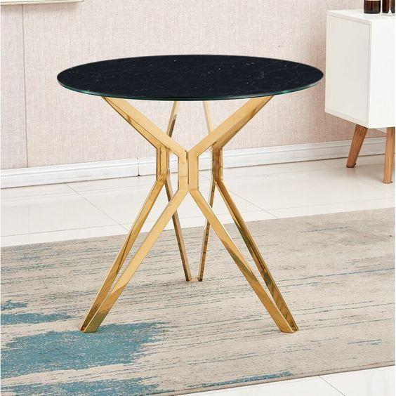 Atticus Sofa Side Table, MDF Top