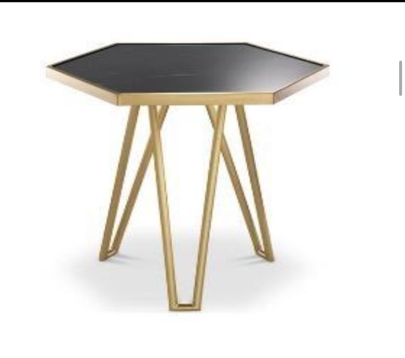 Luxury Side Table in Black Mdf-0226