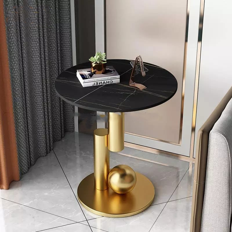 Slate Light Luxury Sofa Side Table-0134
