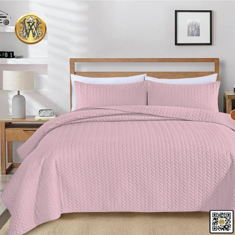 Bed Sheet  3-Piece Punched Bedspread Set