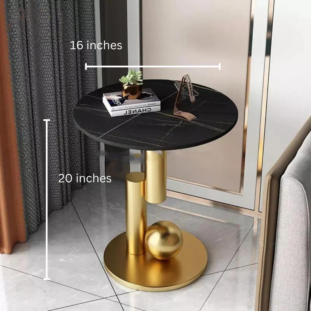 Slate Light Luxury Sofa Side Table-0134