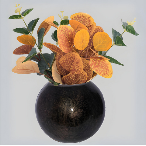 Round Flower Vase for Home Decor Living Room and Events