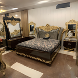 Luxury King Size Wooden Bridal Set | Bed703-3