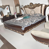 Luxury King Size Wooden Bridal Set | Bed703-3