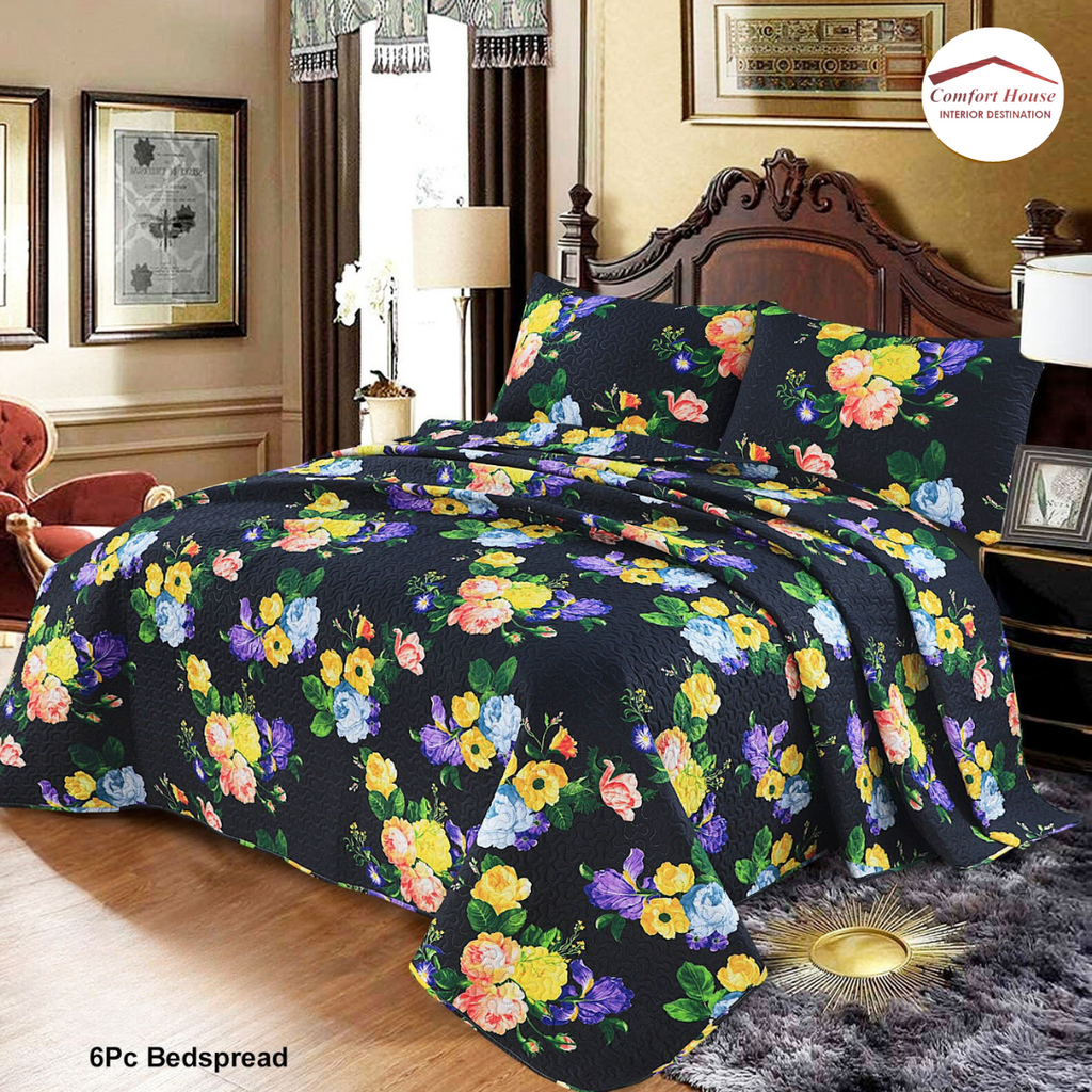 Elegant 6-Piece Comforter and Bedspread Set