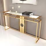 Italian Style Matel Console Table – Decorative Long Hallway Simple Console Table
