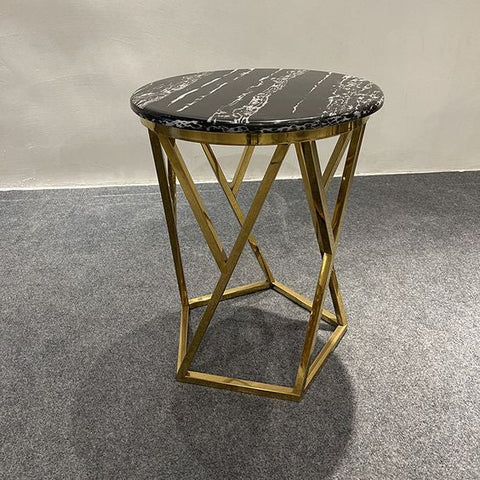 Italian Style Side Round Table Mdf Top Corner Table
